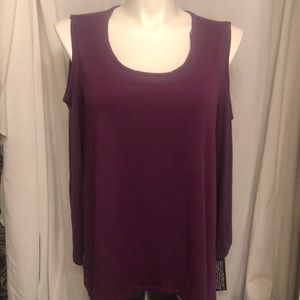 JSP Women Open Shoulder Long Sleeve Top